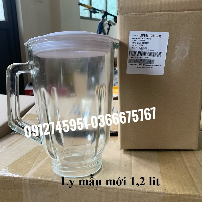 Phụ kiện Cối thủy tinh, ly xay sinh tố máy xay Panasonic model MX-M300// MX-M300SRA