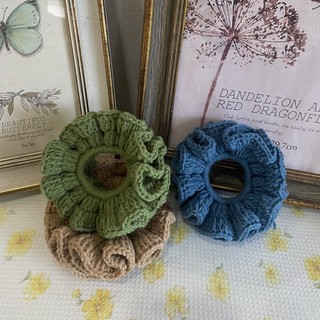 Cột Tóc Scrunchies Len Handmade
