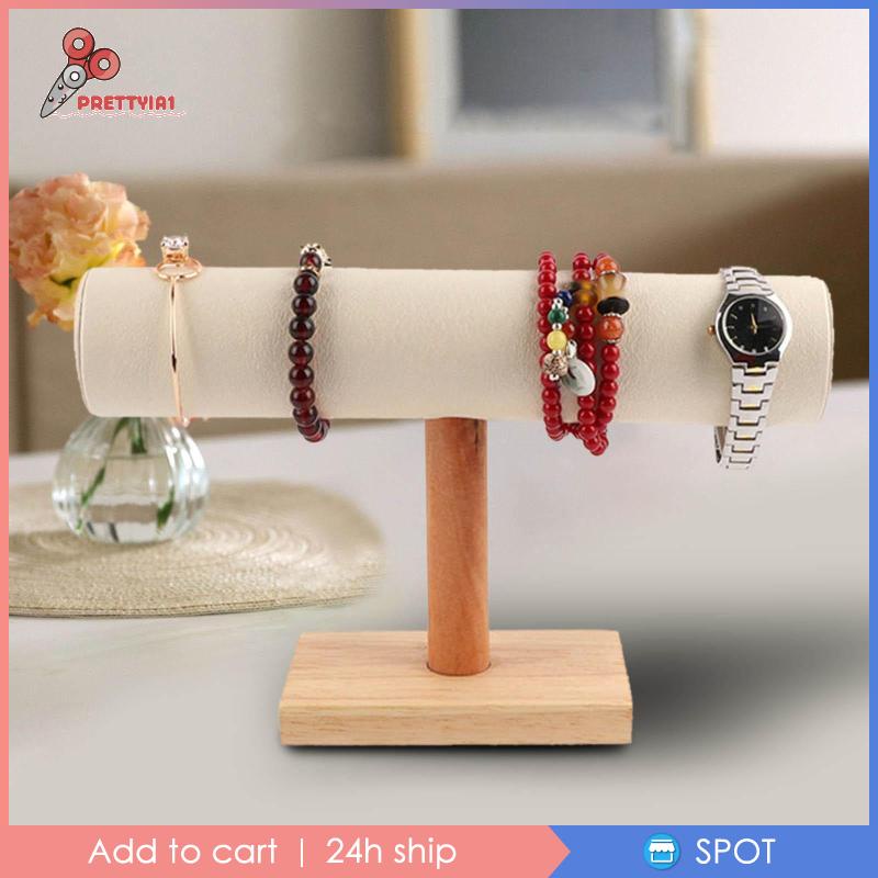 [Prettyia1] Giá Đỡ Trưng Bày Trang Sức Bằng Gỗ Để Bàn