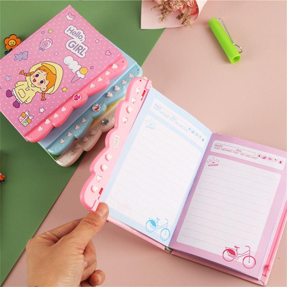 Sổ Tay Ghi Chú Nhỏ Nhắn Có Khóa Mật Khẩu 2 Lần Hình Động Vật Đáng Yêu