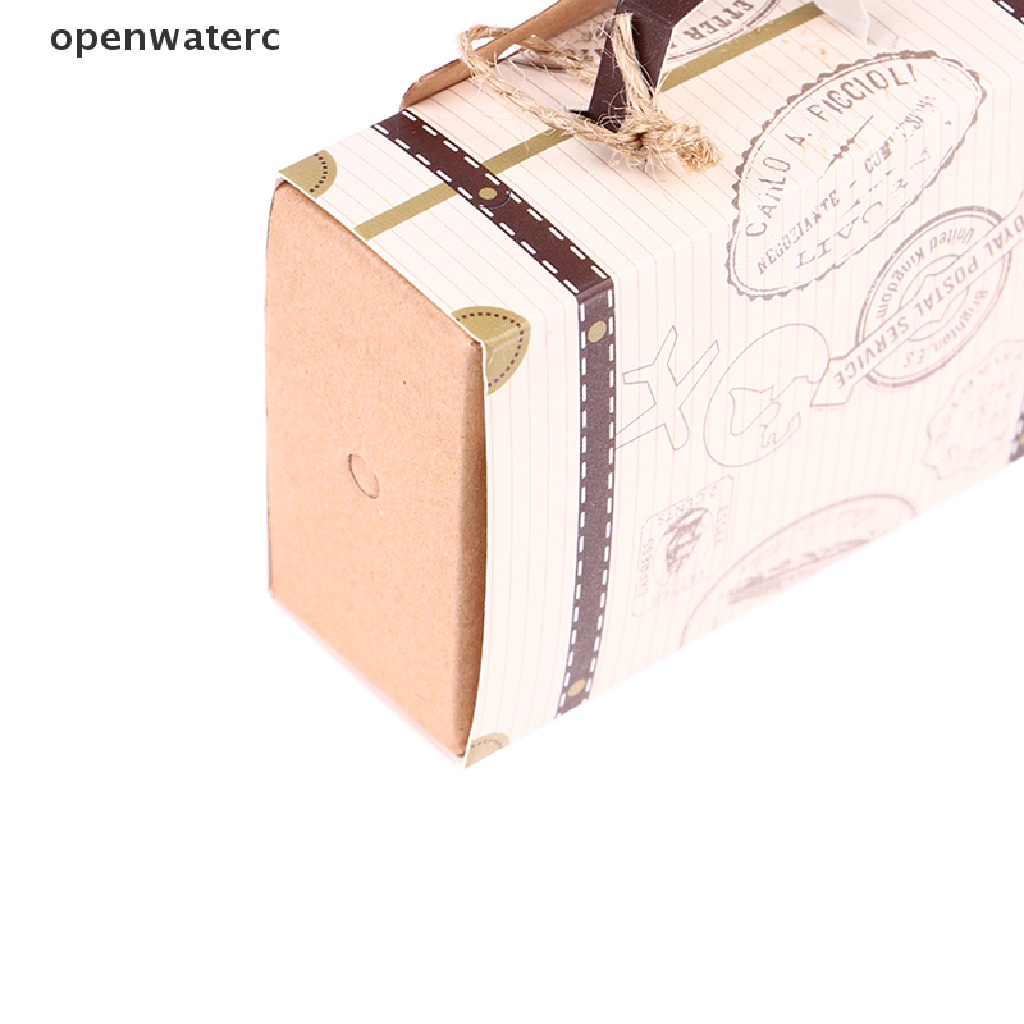 Set 10 Hộp Giấy Kraft Mini Đựng Kẹo / Sô Cô La Tiện Dụng Khi Đi Du Lịch