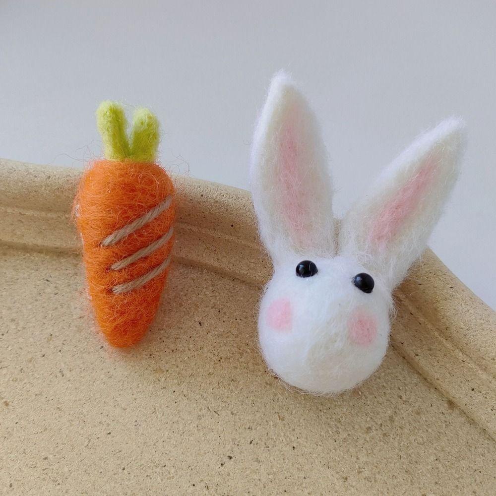 Kẹp Tóc Hình Thỏ / Cà Rốt Hoạt Hình Thời Trang VANES1 Cho Bé Gái