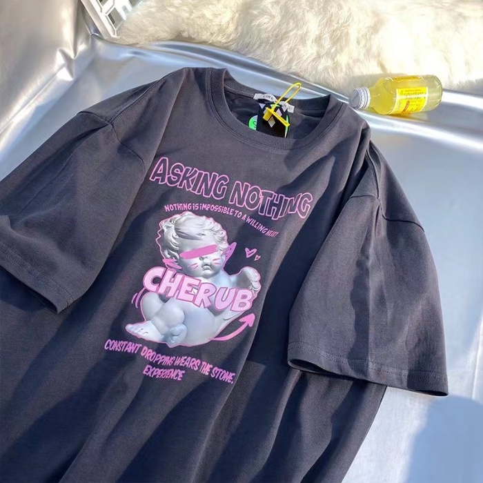 NRVP Áo Thun 100% Cotton Tay NgắN Plus Size Cho Nam Và Nữ