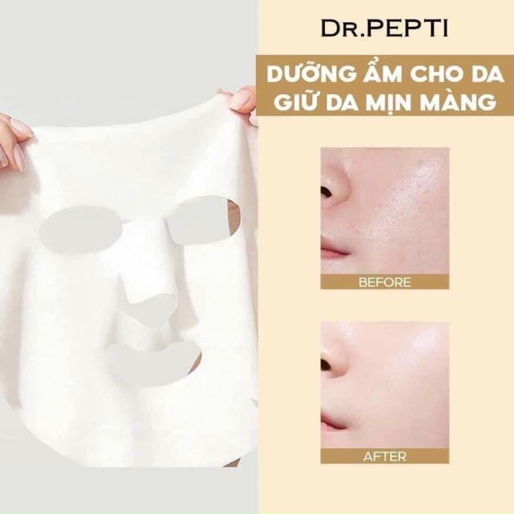 Mặt Nạ Cấp Ẩm Và Dưỡng Da Dr. Pepti Centella Moist Energy Mask - Full Hộp (7 Miếng)