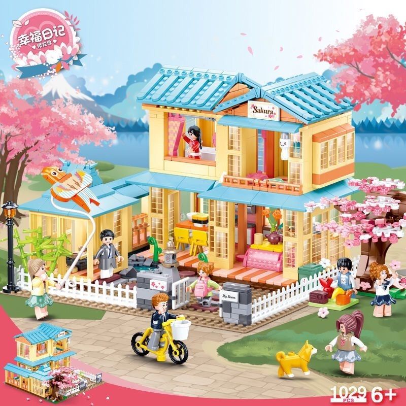 Bộ Đồ Chơi Lắp Ráp Nhà Phong Cách Nhật Bản 1019 Cho Bé