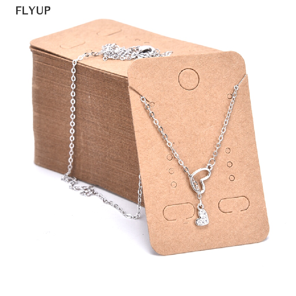 Set 100 Thẻ Giấy Kraft Trưng Bày Trang Sức Tiện Lợi