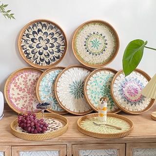 Khay khảm trai viền mây sang trọng decor phòng, nhà hàng Tinh Hoa Việt