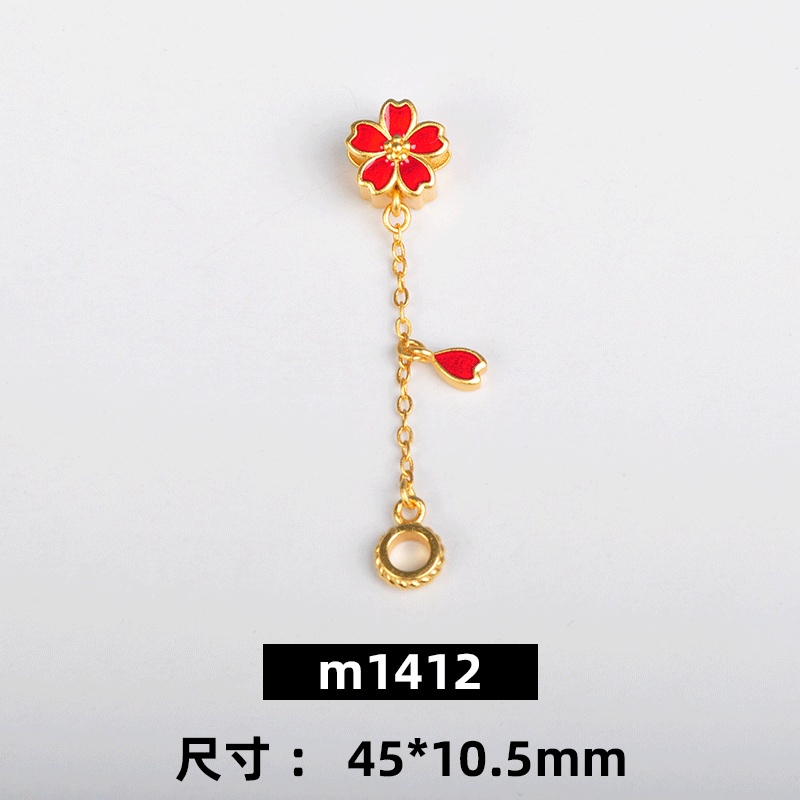 Vòng Đeo Tay Dây Bện Hình Hoa Nhỏ Màu Sắc Cầu Vồng Phong Cách Cổ Điển Độc Đáo diy