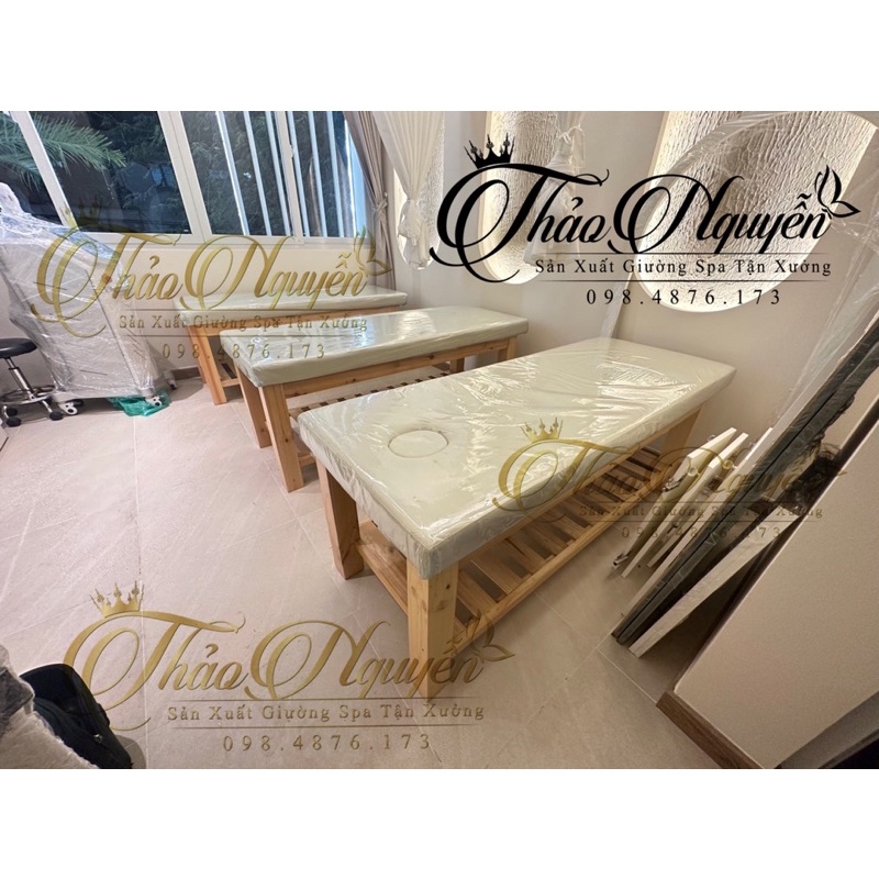 Giường Spa Massage Chân gỗ