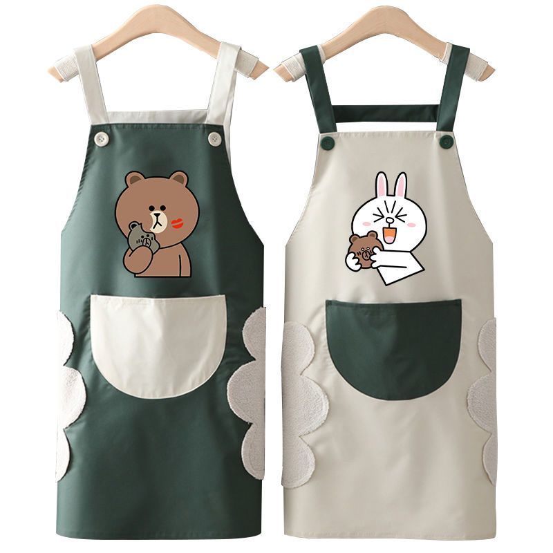 Tạp Dề Chống Thấm Nước Thấm Dầu Thiết Kế Dễ Thương Thời Trang Mùa Hè Dành Cho Nữ