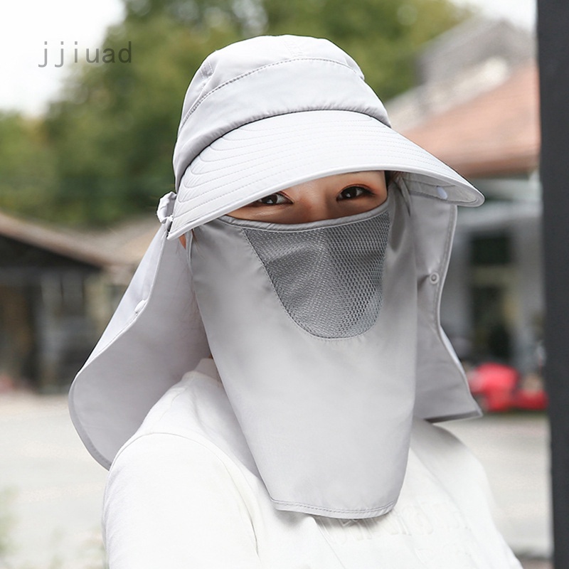 Mũ Chống Nắng Kèm Khẩu Trang Chống Tia Uv Cao Cấp Thời Trang Mùa Hè Theo Phong Cách Hàn Quốc Cho Nữ