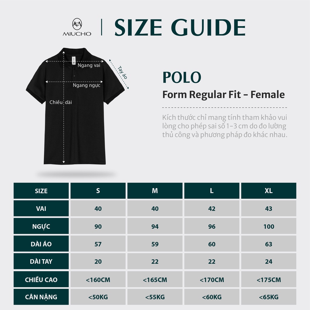 Áo polo nữ chất liệu vải cá sấu form regular PR004 Miucho in graphic