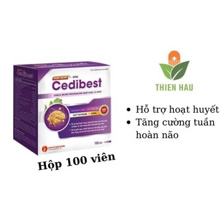 Hoạt huyết dưỡng não thảo dược cedibest - hộp 100 viên.