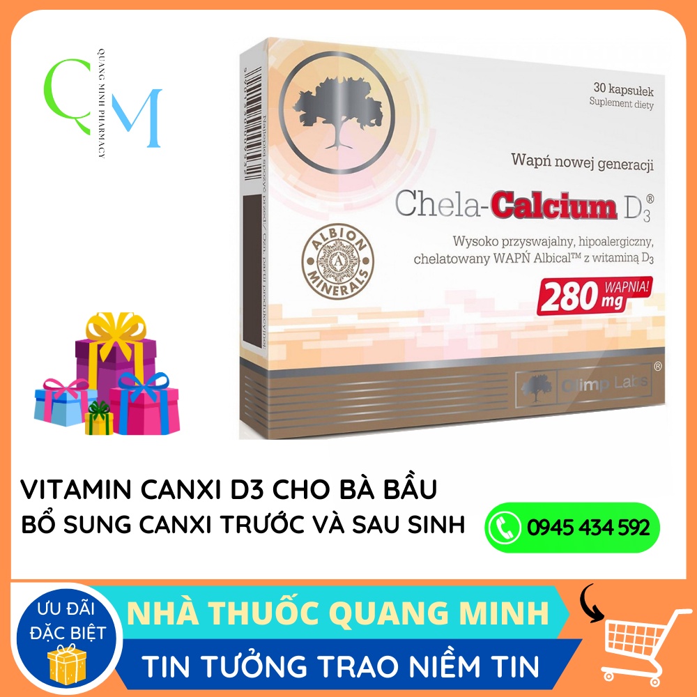 Chela Calcium D3 - Vitamin Bầu Bổ Sung Canxi Và Vitamin D3 Trước Và Sau Sinh Msp22789