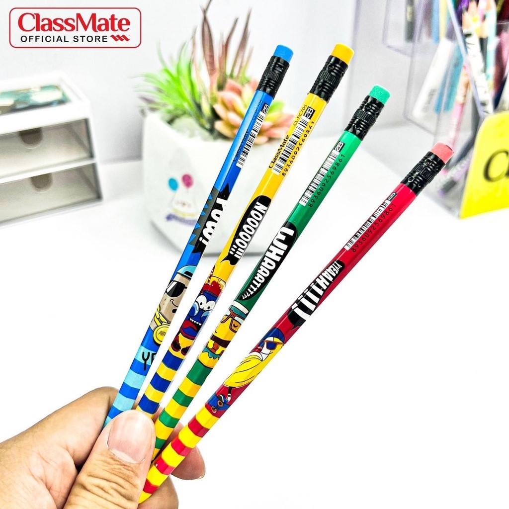 Bút chì 2B hoạt hình - Classmate PC705, chì đen cá tính - văn phòng phẩm dễ thương Diệp Lạc