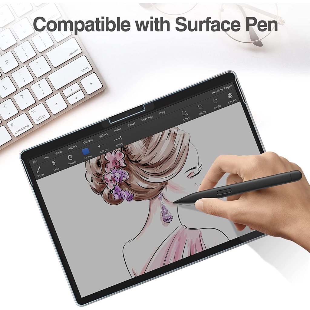 Sự riêng tư Kính Bảo Vệ Màn Hình Chống Nhìn Trộm Chất Lượng Cao Cho surface Pro 8 Pro X surface pro8 proX