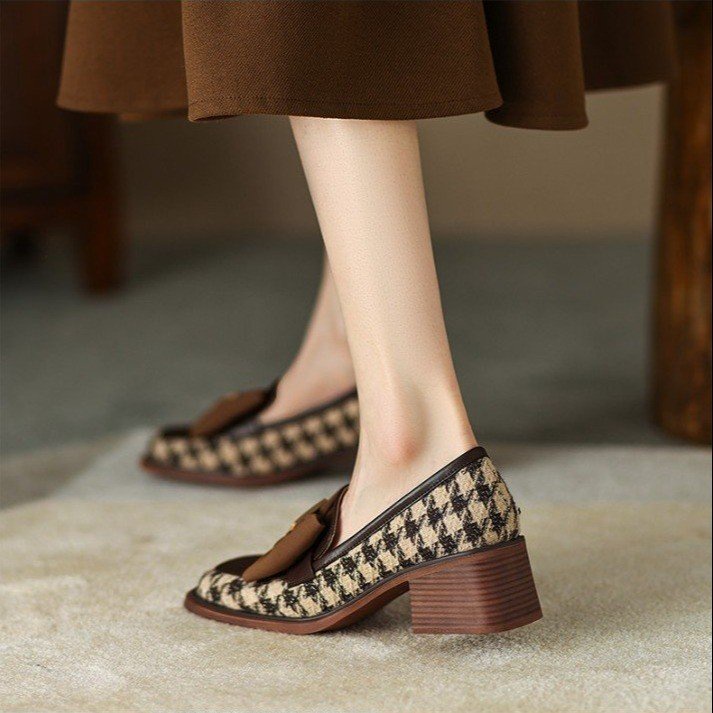 Giày Cao Gót Mũi Vuông Thời Trang Dành Cho Nữ