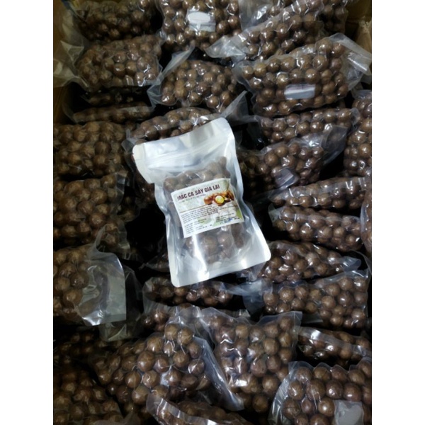 1kg Hạt Macca Sạch Gia Lai, Hạt sấy nứt vỏ hạt to, nhân to sấy chín, nhân nhỏ sấy chín, nhân sống làm sữa hạt