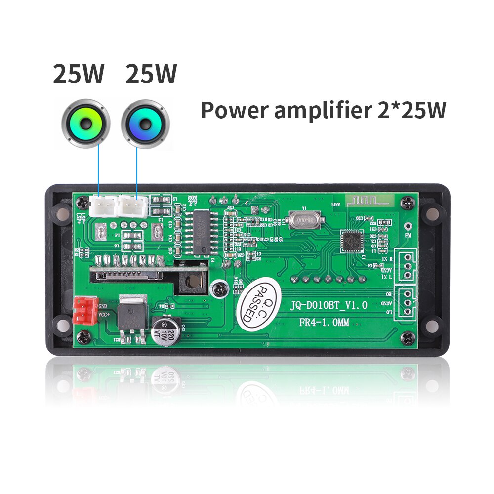 Bảng Mạch Khuếch Đại Âm Thanh MP3 2 * 25W 50W DC 7-15V MP3 Bluetooth 5.0 12V Cho Xe Hơi