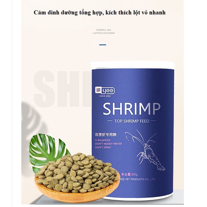 Thức ăn viên dành cho tôm, tép cảnh nước ngọt