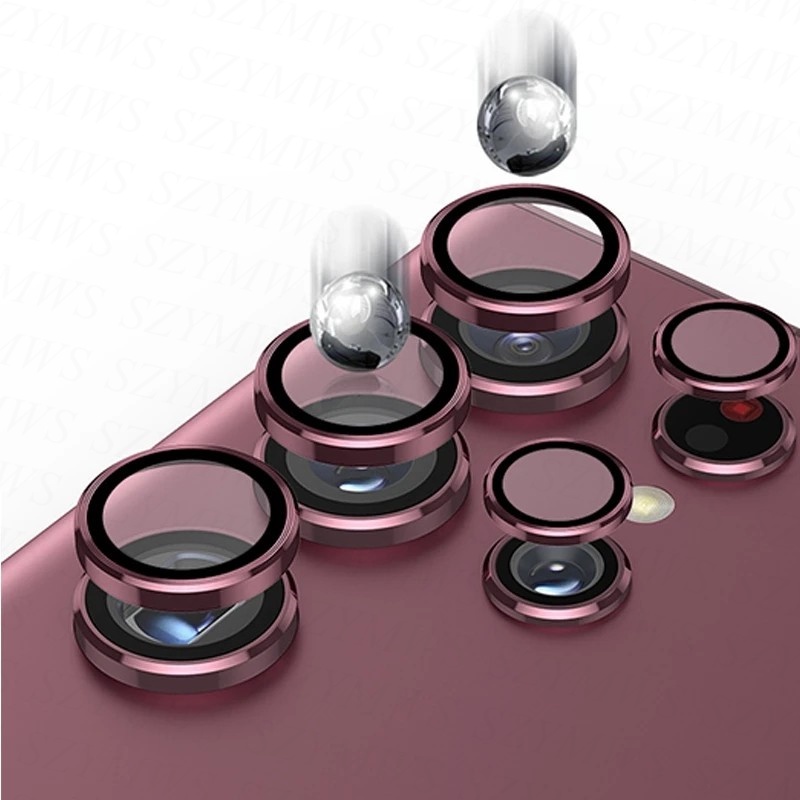 Set 5 Vòng Kim Loại Bảo Vệ Ống Kính Máy Ảnh Cho Điện Thoại Samsung Galaxy S23 S22 Ultra S23 Plus