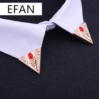 1 Trâm Cài Cổ Áo Sơ Mi Hình Tam Giác Tráng Men Cổ Điển Cho Nam