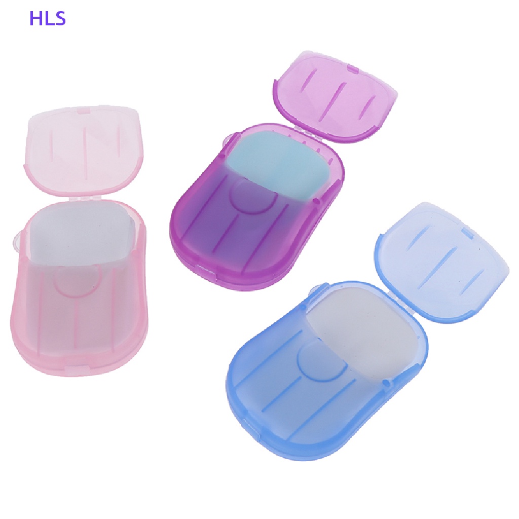 Hộp 20 Miếng Xà Phòng Giấy Mini Dùng Một Lần Tiện Dụng