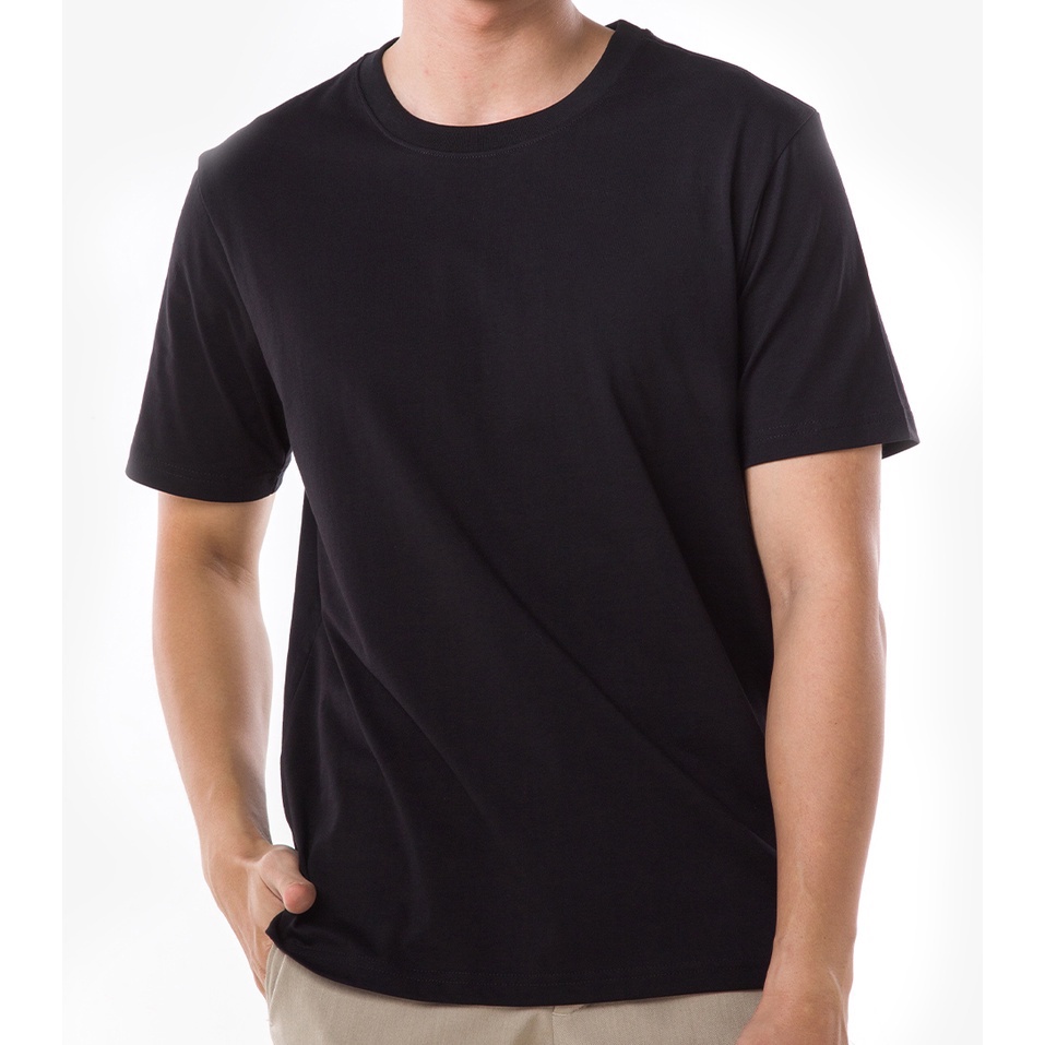 Áo thun trơn nam nữ Basic tay ngắn form rộng Unisex