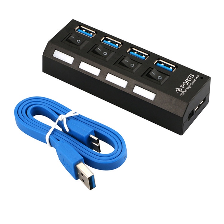 Hub chia USB 3.0 Superspeed 4 VÀ 7 Port có công tắc
