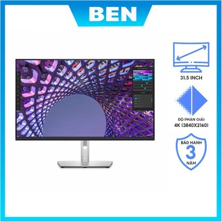 Màn hình lcd dell 32 4k usb-c hub monitor - p3223qe uhd 31.5 inch chính hãng bh 36t