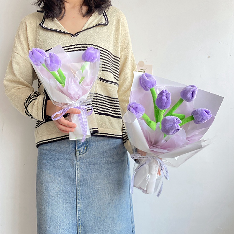 Khóa Rèm Cửa Hình Hoa Tulip Hoạt Hình Sáng Tạo Trang Trí Nhà Cửa