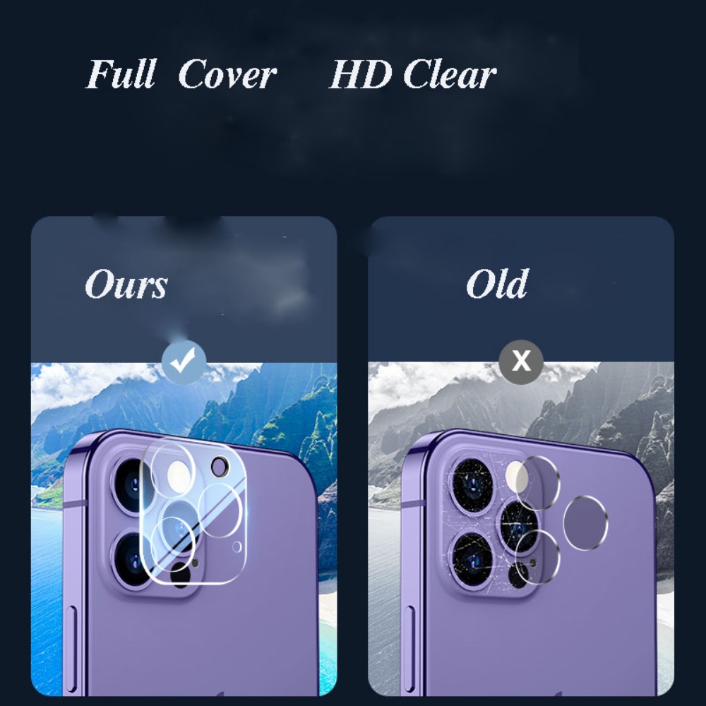 Camera Lens Film for IPhone 14 14 Pro Max Rear Lens Protector Fit IPhone 13 Pro Max 12 Pro Max 11 Tempered Glass Screen Protective Case