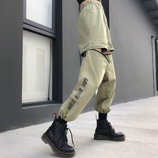 (ORDER) Quần jogger xẻ khóa unisex ulzzang Hàn Quốc street style