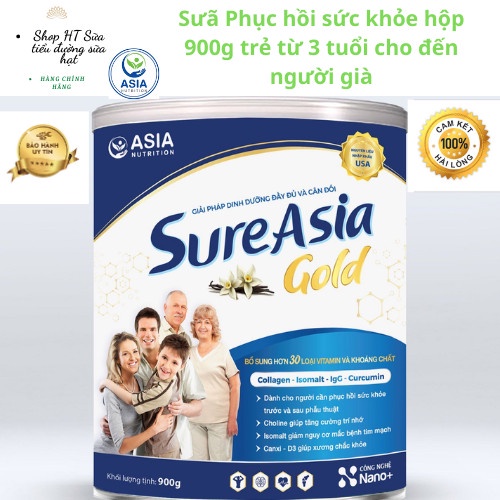 Sữa Bột Sure Asia Gold En sure hộp 900g thượng hạng chính hãng nguyên liệu nhập khẩu từ Hoa Kỳ