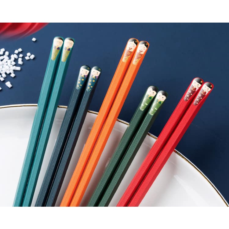 Đũa sợi thủy tinh Nhật Bản - Đũa ngũ sắc Nhật Bản kháng khuẩn