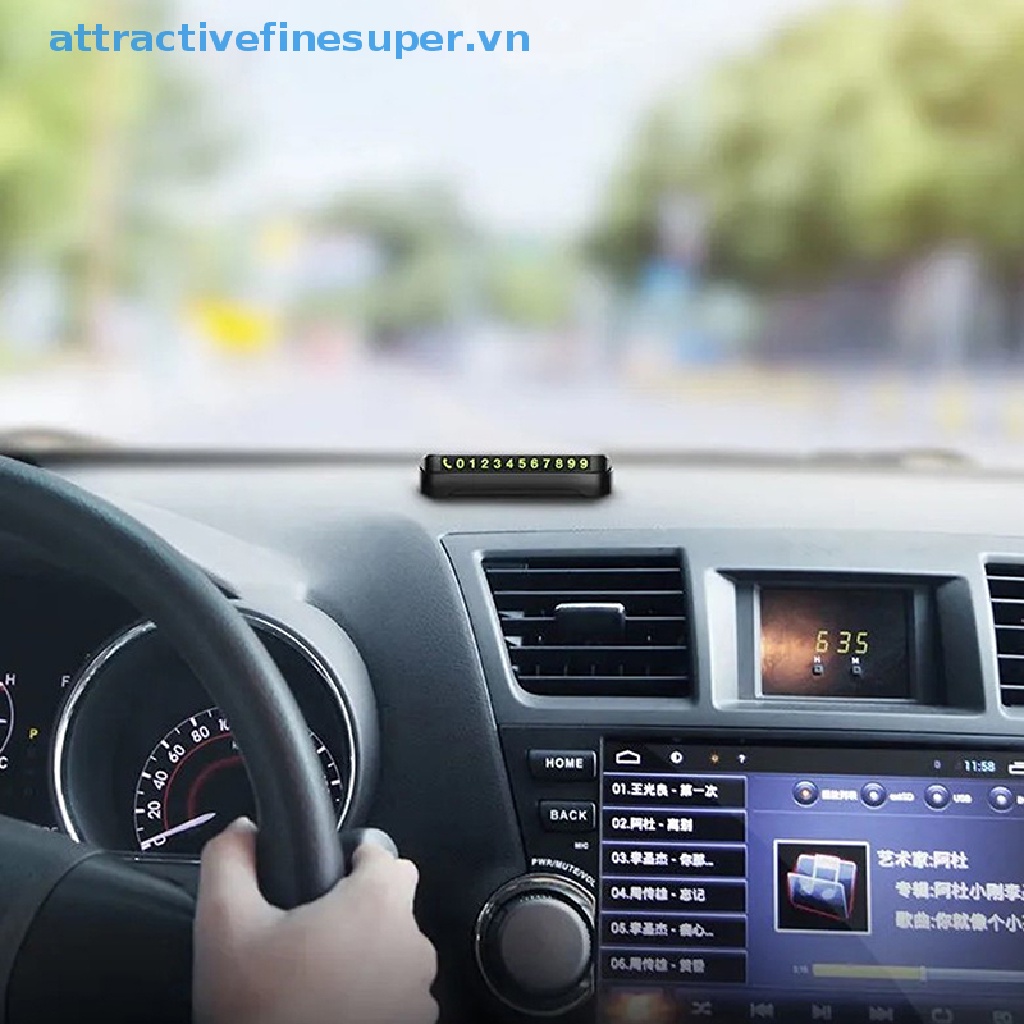 Thẻ Đậu Xe Tạm Thời Ghi Số Điện Thoại 13x2.5cm