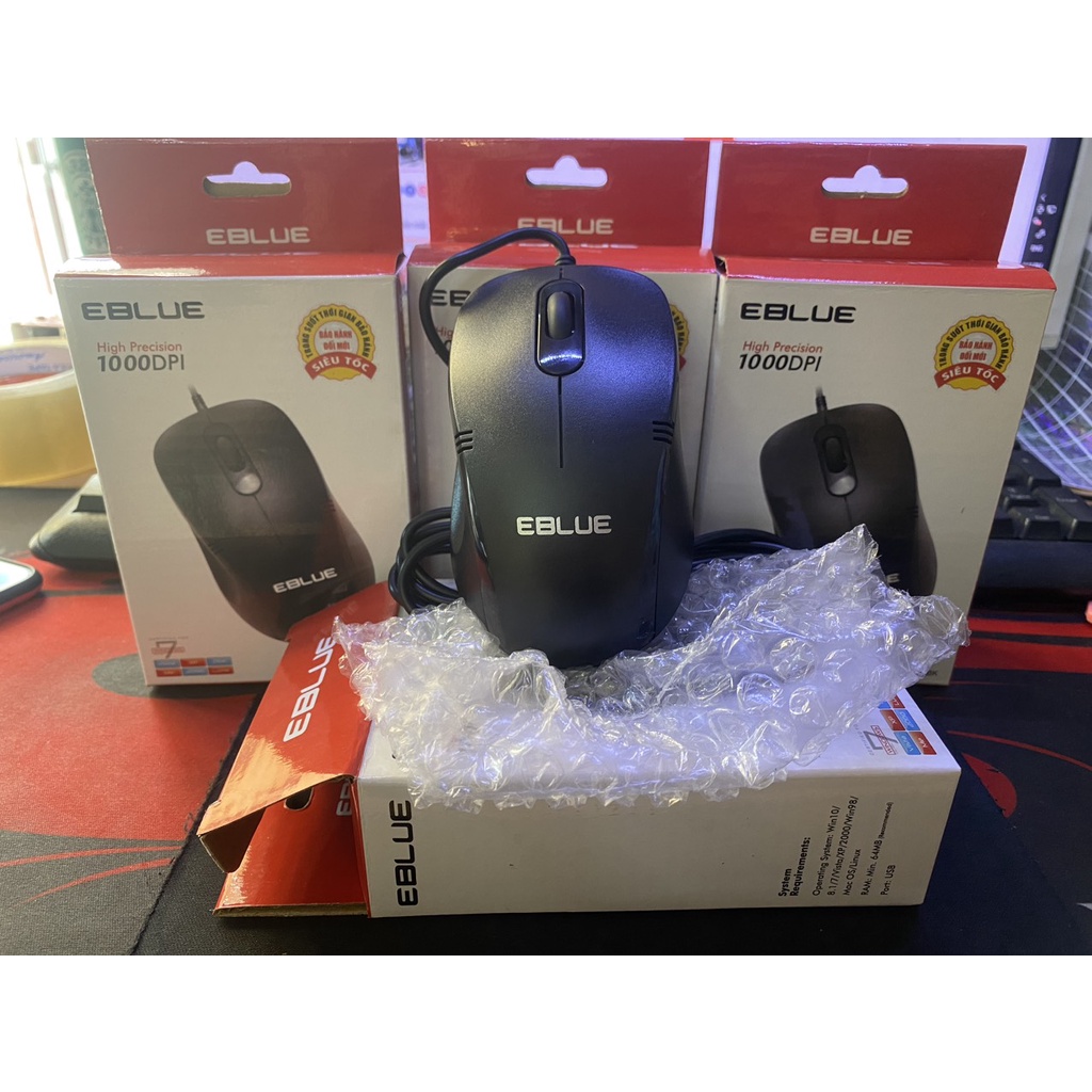 Mouse Eblue EMS-645BK - Chính hãng - Bảo hành 12 tháng