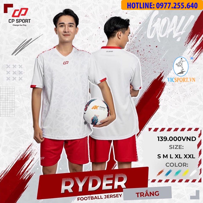 Quần Áo Thương Hiệu CP RYDER Chất Lượng Cao Cấp, Áo Đá Bóng Không Logo - Vicsport