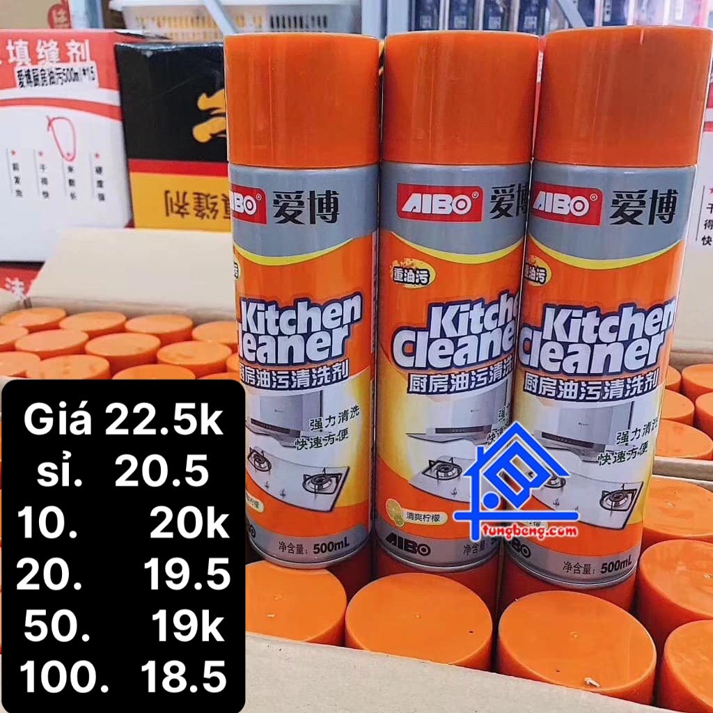 Xịt bếp Kitchen Clean vàng cam (chai)