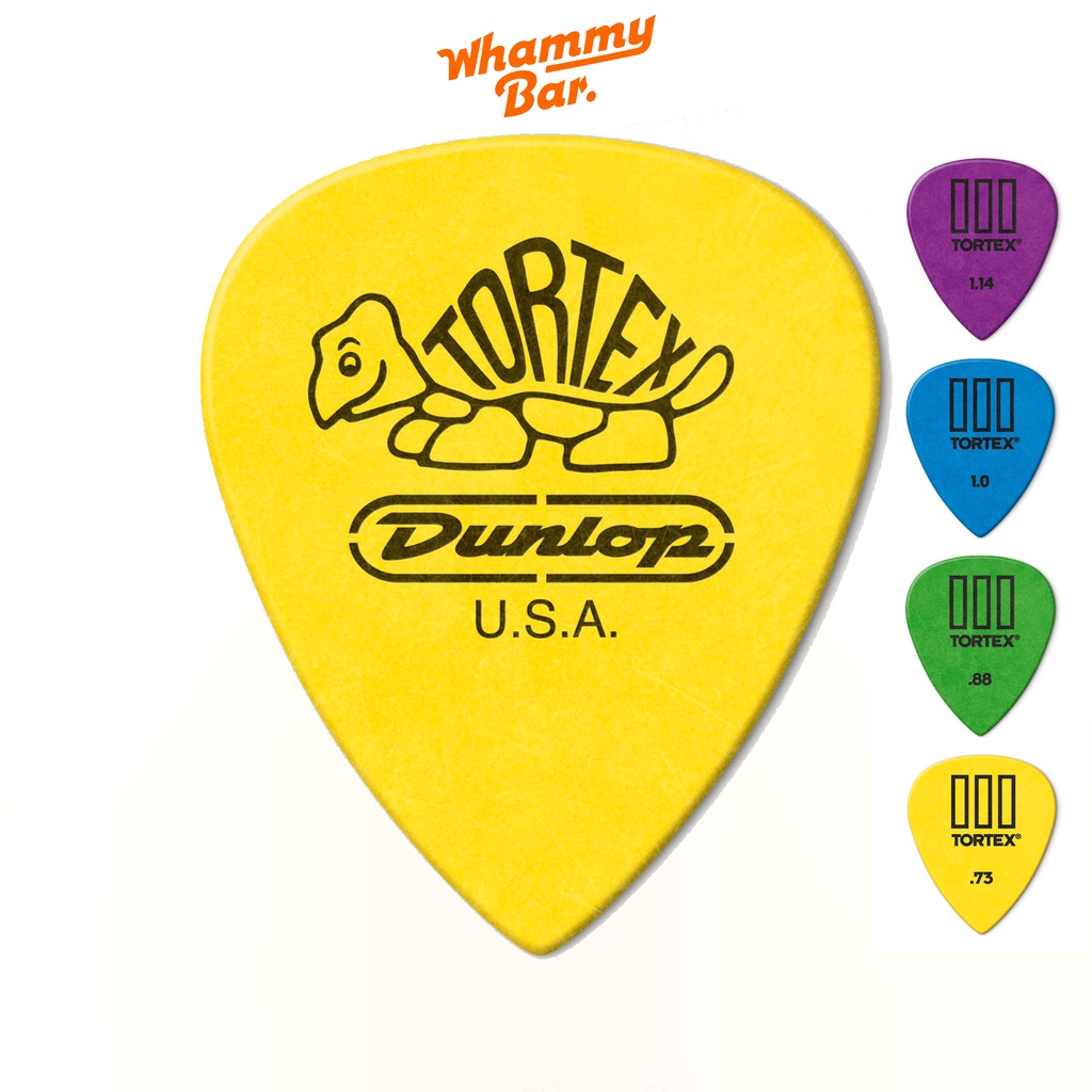 Phím đàn Tortex TIII Dunlop Guitar Pick 0.73mm Yellow, 0.88mm Green, 1.00mm Blue, 1.14mm Purple