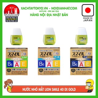 Nước nhỏ mắt lion smile 40 ex gold nhật bản
