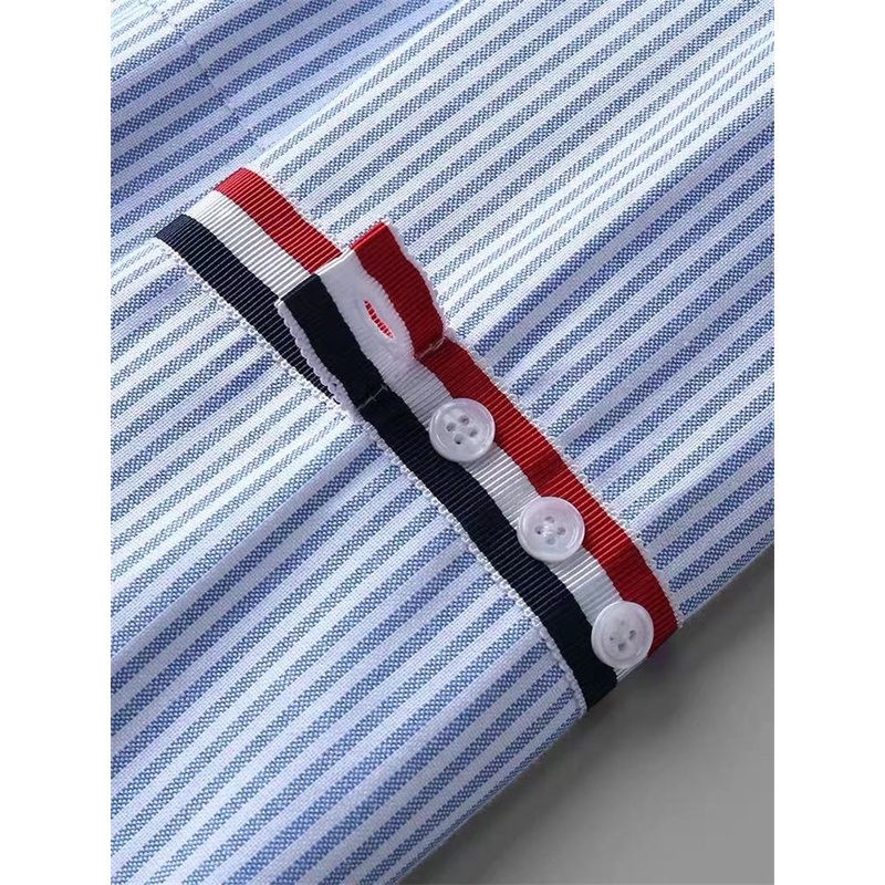 Áo Thun Tay Dài In Hình THOM BROWNE Thời Trang Đường Phố Cho Nam Và Nữ