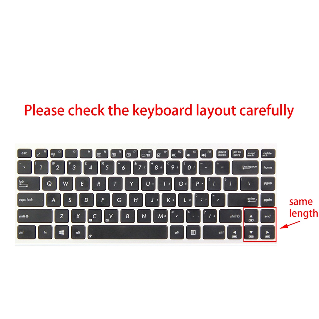 Miếng Dán Bảo Vệ Bàn Phím Laptop Bằng Silicone Cho ASUS X441 E402 A480 R417N 14inch