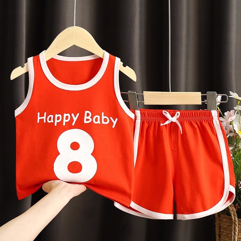 Bộ Ba lỗ sát nách cho bé trai, bé gái chất Thun lạnh xuất dư