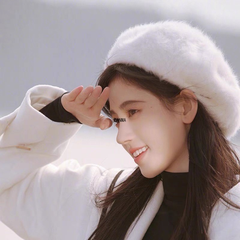 Mũ Beret Vải Lông Dày Giữ Ấm Mùa Thu Và Mùa Đông Kiểu Mới Dành Cho Bạn Nữ