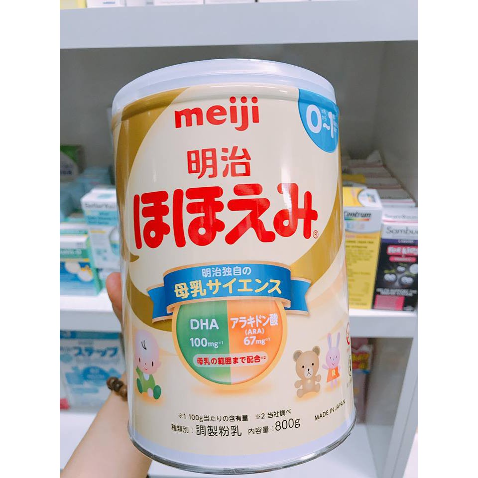 [Date T8/2024] Combo 2 hộp sữa Meiji số 0,9 800g xuất sứ Nhật Bản, sữa giúp trẻ phát triển toàn diện