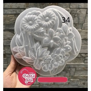 Khuôn rau câu bông hoa 19cm lp19