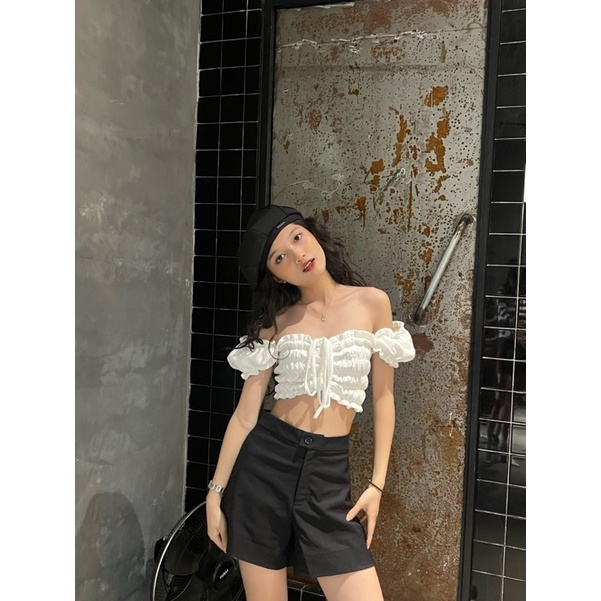 LUCY TOP - Áo muslin nơ lưng - AIMEE