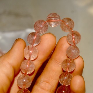 Vòng tay chuỗi hạt đá tóc đỏ