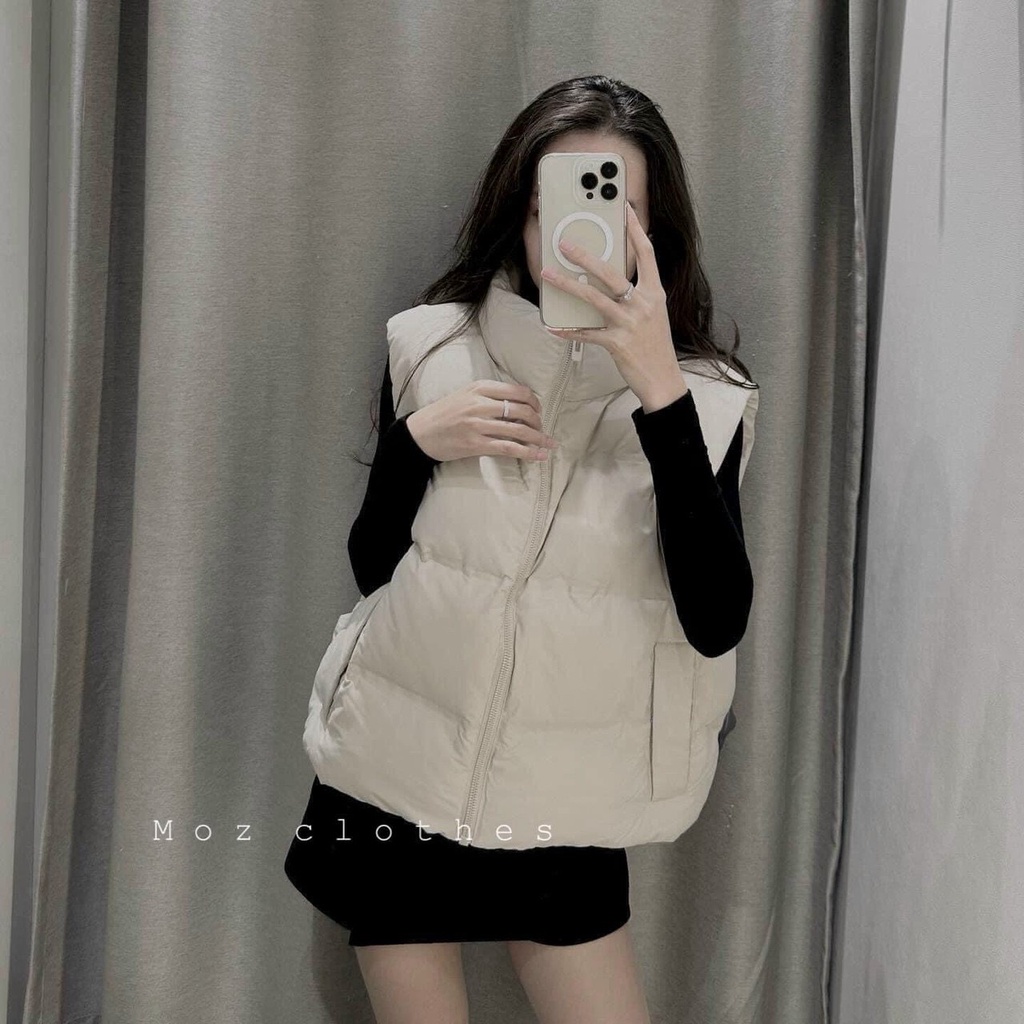 Áo gile phao ZARA nữ chần bông dáng ngắn KABII, hàng thiết kế loại 1 lót bông dàn đều đủ size từ xs-m
